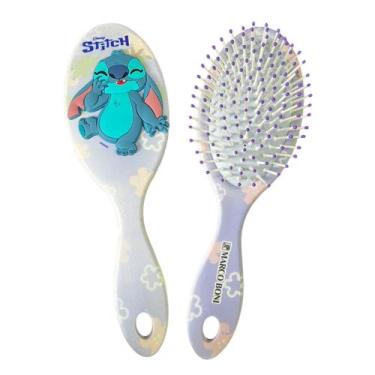 Imagem de Escova De Cabelo Oval Coleção Disney Stitch 3D Marco Boni, Lilás
