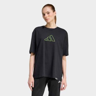 Imagem de Camiseta Adidas Moto T2 Feminina, Preto, M