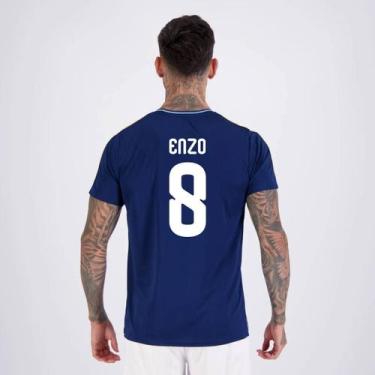 Imagem de Camisa Argentina Tracks Marinho 8 Enzo - Balboa, P