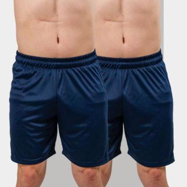 Imagem de Kit 2 Shorts Masculinos Dry Fit Esportivo para Futebol - Bermuda Leve 
