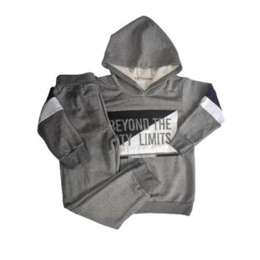 Imagem de Conjunto moletom com capuz menino - inverno - Hrradinhos, Cinza, 6