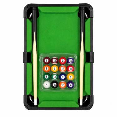 Imagem de Mini Mesa Sinuca Bilhar Portátil Completa Tacos Bolas Jogo - Generico