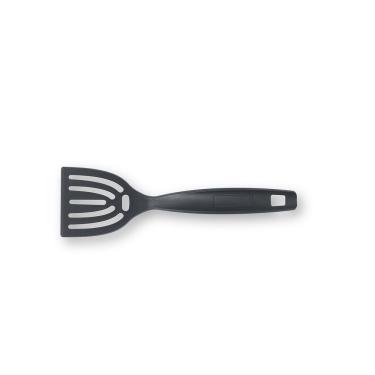 Imagem de Espátula Perfurada Urban em Nylon 26cm com Design para Escorrer Líquidos e Gorduras Preto Brinox