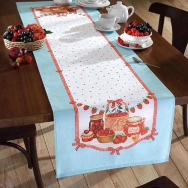 Imagem de Trilho de Mesa Döhler Clean Amora Limpa Fácil 45 x 160 cm - Tecido 50%