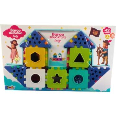 Imagem de Brinquedo Educativo Barco BABY com Blocos Encaixáveis - Kendy Brinqued