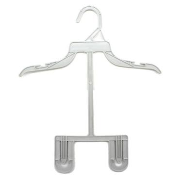 Imagem de 300 Cabide Infantil Bebê Adaptador - Plastidon, Cinza