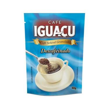 Imagem de Café Solúvel Iguaçu Granulado Decaf Refil 40g