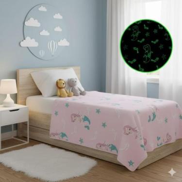 Imagem de Cobertor manta infantil brilha no escuro 2x1,50 varias estampas - sulm