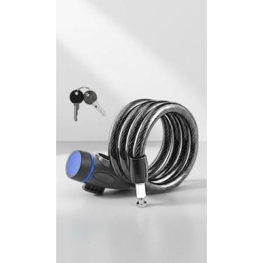 Imagem de Cadeado Espiral Aço 1,5m c/ 2 Chaves - Congratulations Store