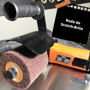 Imagem de Roda de scotch brite 110x100 fina (importada da europa ) - CIR Inox