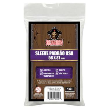 Imagem de Sleeve Padrão USA (Protetor de Cartas) para cartas de 56 x 87mm, Pacote com 100 Unidades - Bucaneiros Jogos
