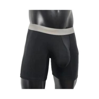 Imagem de Cuecas Boxer Masculinas Respiráveis De Modal Com Bolsa Grande Antiatri