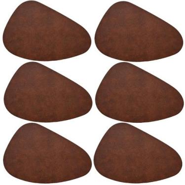 Imagem de Jogo Americano Orgânico Moderno Formato Pedra Souplat 6peças - IMGROPP
