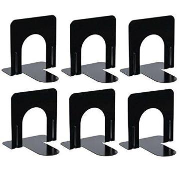 Imagem de Suportes para Livros Business Source Pequenos Pretos 6 Pares