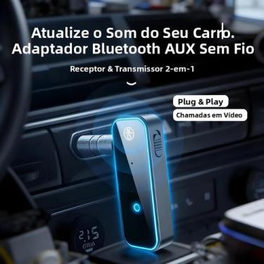 Imagem de Receptor Transmissor De Áudio Bluetooth Para Carro Com Baixa Latência 