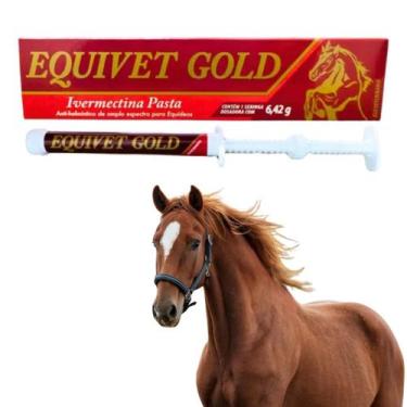 Imagem de Equivet Gold Pasta Anti helmíntico Para Equinos 6,42g Vetbras