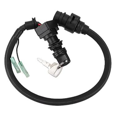 Imagem de Interruptor principal, durável 6H3825100200 interruptor de ignição com 2 peças chaves para substituição de peças de automóvel para caixa de controle do motor de popa