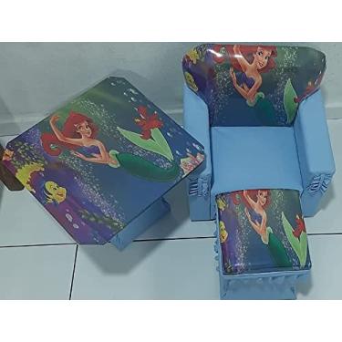 Imagem de Poltrona mesa e puff - Princesa Ariel