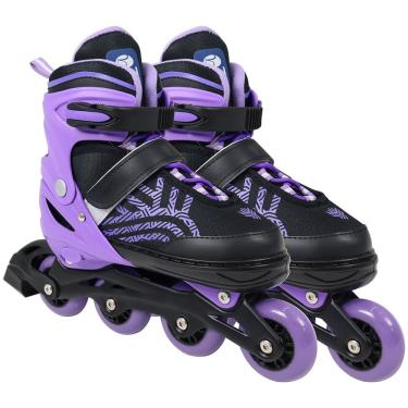 Imagem de Patins Bel Inline Flexx 3.0 Ajustável 37 a 40 - Roxo