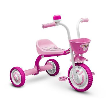 Imagem de Triciclo Infantil De Alumínio Rosa Nathor You 3 Girl