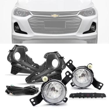 Imagem de Kit Farol de Milha Chevrolet Onix e Onix Plus Sedan 2020 em Diante com Botão Painel