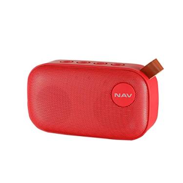 Imagem de HIOD Alto-falante Bluetooth sem fio estéreo ultra portátil microfone embutido alcance Bluetooth alcance 10 m suporte por USB/cartão SD, vermelho