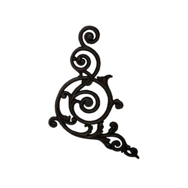 Imagem de Grade Ferro Fundido Arabesco Portão Varanda Sacada 53x60cm