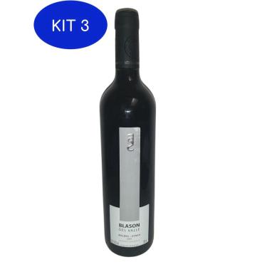 Imagem de Kit 3 Vinho Tinto Argentino Malbec/Syrah Blason Del Valle