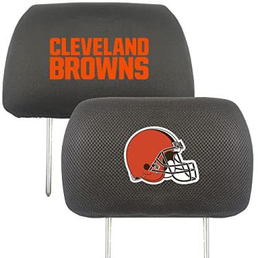 Imagem de FANMATS Capas para encosto de cabeça NFL Cleveland Browns, cores do time, tamanho único