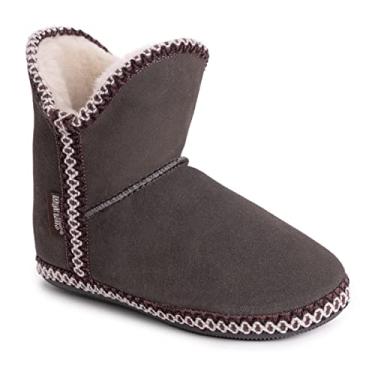 Imagem de MUK LUKS Pantufa feminina Macee, Cinza congelado, Medium