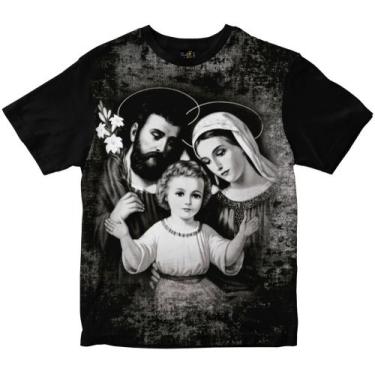 Imagem de Camiseta Religiosa Sagrada Família Msu280 - Rainha Do Brasil