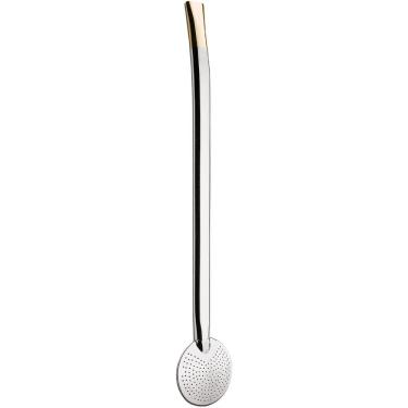 Imagem de Bomba Para Cuia De Chimarrão Ferro Para Mate Inteira Lisa