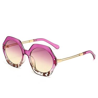 Imagem de Rede de armação grande feminina na moda, tiro de rua vermelho, óculos de sol de personalidade de rosto redondo, óculos de sol de proteção solar, óculos de luz plana feminina, óculos de sol da moda, 11, tamanho único