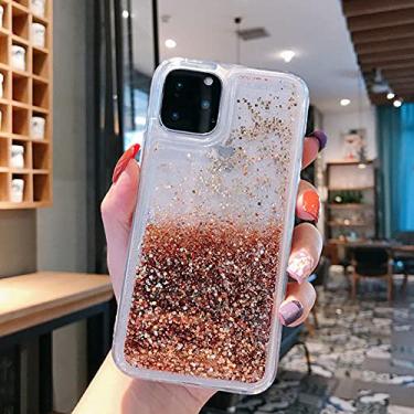 Imagem de Capa de telefone areia movediça para iPhone 13 12 Mini 11 Pro Max SE 2020 7 8 XS XR Glitter Cover, Dourado, Para iPhone12 Pro Max
