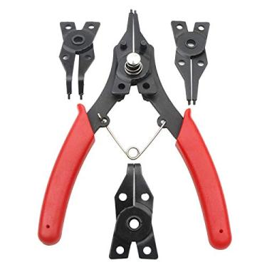 Imagem de Conjunto de alicates Rowiz 4 em 1 de encaixe para remoção de clipe de retenção de anéis de encaixe de presilha de pulso clipes internos externos para projetos de reparo automotivo e motor