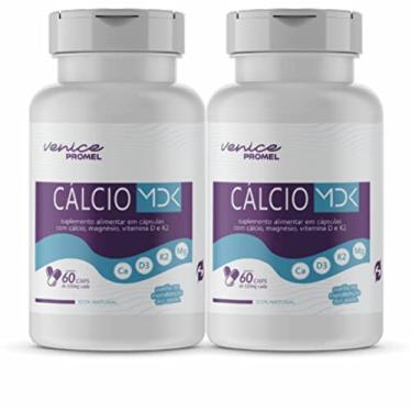 Imagem de Kit Com 2 MDK - Cálcio, magnésio, Vitamina D3 e Vitamina K2 60 Capsulas de 500mg Promel
