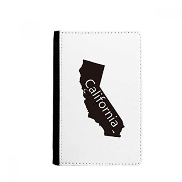 Imagem de Porta-passaporte com mapa da Califórnia dos Estados Unidos porta-cartões Notecase Burse, Multicolor