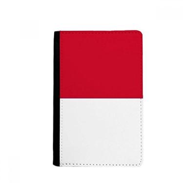 Imagem de Porta-passaporte bandeira nacional da Indonésia país asiático notecase burse carteira capa porta-cartão, Multicolor