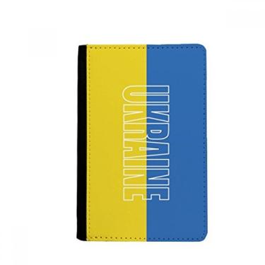Imagem de Porta-passaporte com nome da bandeira do país da Ucrânia Notecase Burse carteira porta-cartão, Multicolor