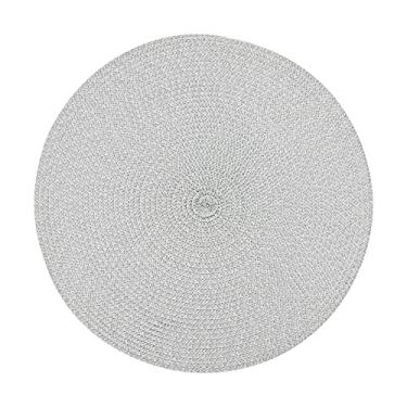 Imagem de Mimo Style Redondo Lugar Americano, Cinza, 38 x 38 cm