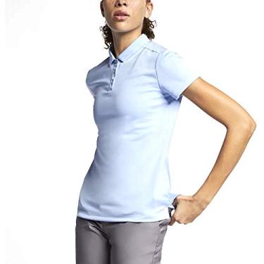 Imagem de Polo feminina Nike Dry de manga curta, Aluminum/Aluminum, X-Large