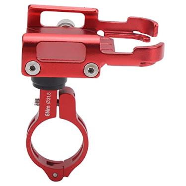 Imagem de OKJHFD Suporte universal para celular giratório em 360°, pode ser ajustado, suporte para telefone móvel em liga de alumínio para bicicleta (2 cores)(red)
