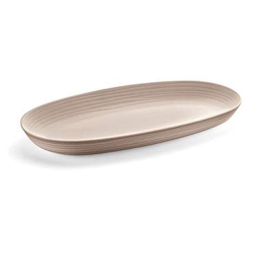 Imagem de Bandeja Para Servir Em Plastico Reciclado Taupe Coleção Tierra