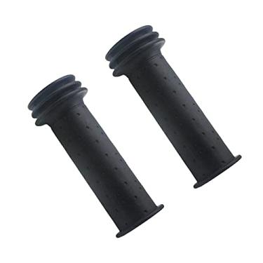 Imagem de Simhoa 2 manoplas longas para guidão de bicicleta antiderrapante 22 mm manga de borracha para ciclismo para crianças BMX Mountain Bike Triciclos MTB, preto
