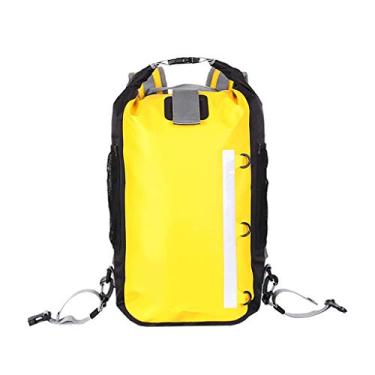 Imagem de Impermeável Bolsa Impermeável Mochila Saca Seca 25L com Alça de Ombro Longa Ajustável para Caiaque Natação Acampamento Canoagem Barco Pesca Rafting Resistente ao Desgaste
