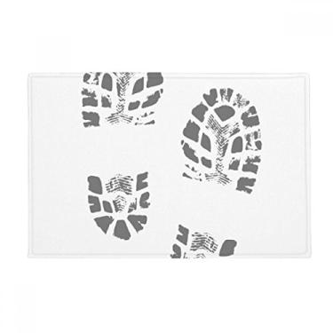 Imagem de DIYthinker Sapateiras com pegada de estilo moderno, pôster moderno, tapete antiderrapante, tapete de porta de banheiro