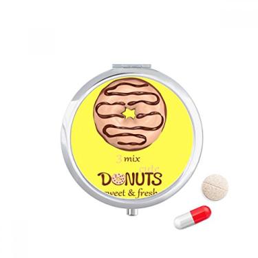 Imagem de Estojo de comprimidos para doces e sobremesa com pasta de chocolate, caixa de armazenamento de medicamentos