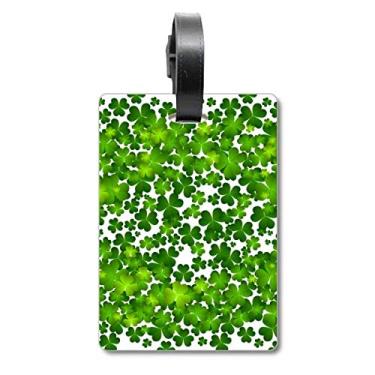 Imagem de Four Leaf Ireland St.Patrick's Day Mala etiqueta de bagagem com etiqueta para cartão de bagagem