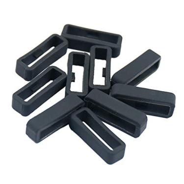 Imagem de LoveinDIY 10 peças de tiras de borracha pretas de substituição para Garmin Fenix 5/5s/5x Series - Preto, 5s 5s Plus 20 mm