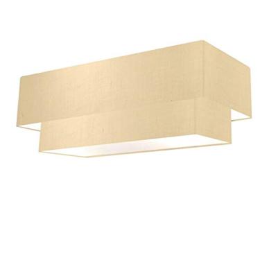 Imagem de Plafon Duplo, Vivare Iluminação, Plafon3044 LA, Algodão Cru, Grande